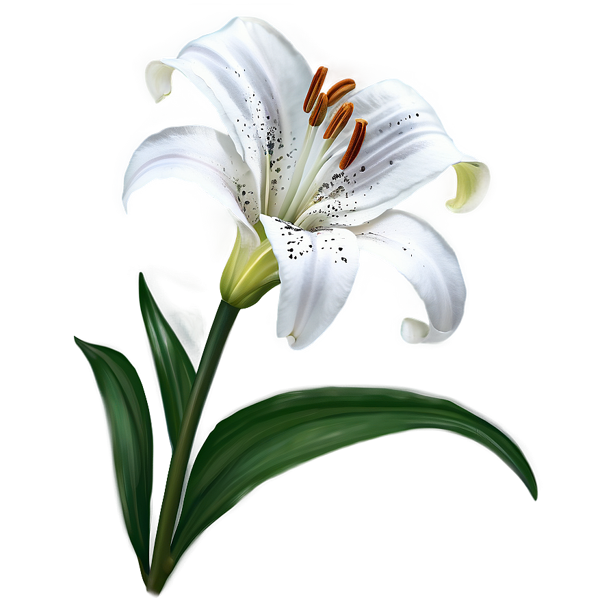 Lily Flower Drawing Png Kpk