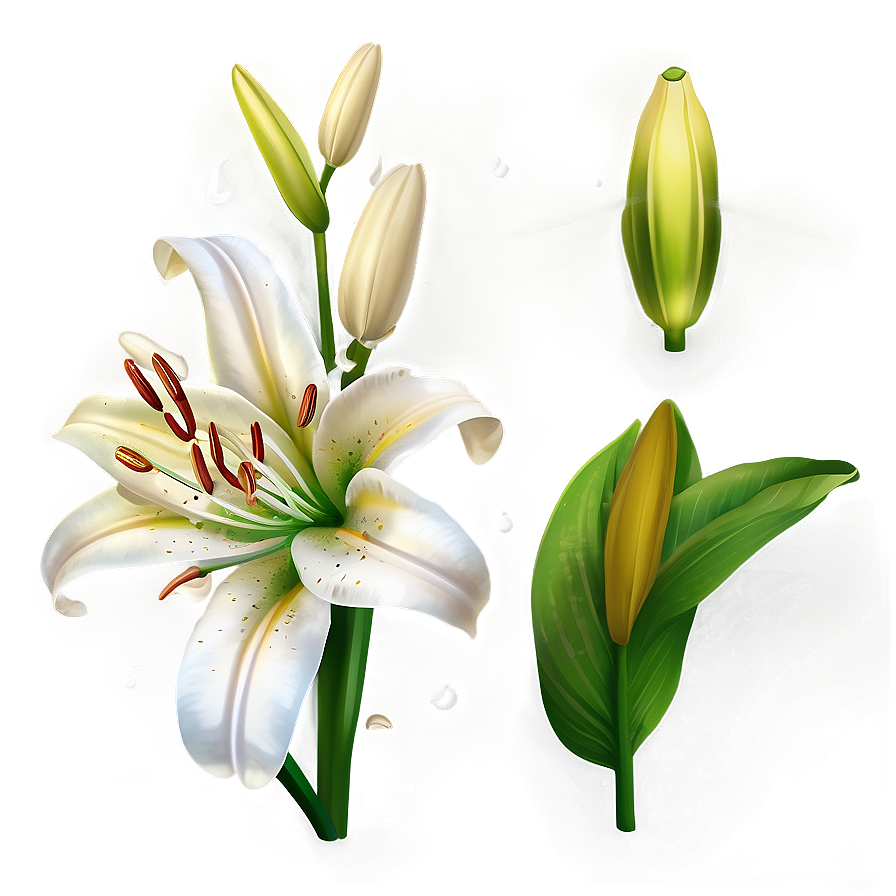 Lily Flower Petals Png Bvd