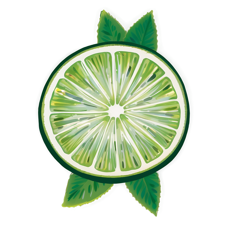 Lime Slice Garnish Png Enk71