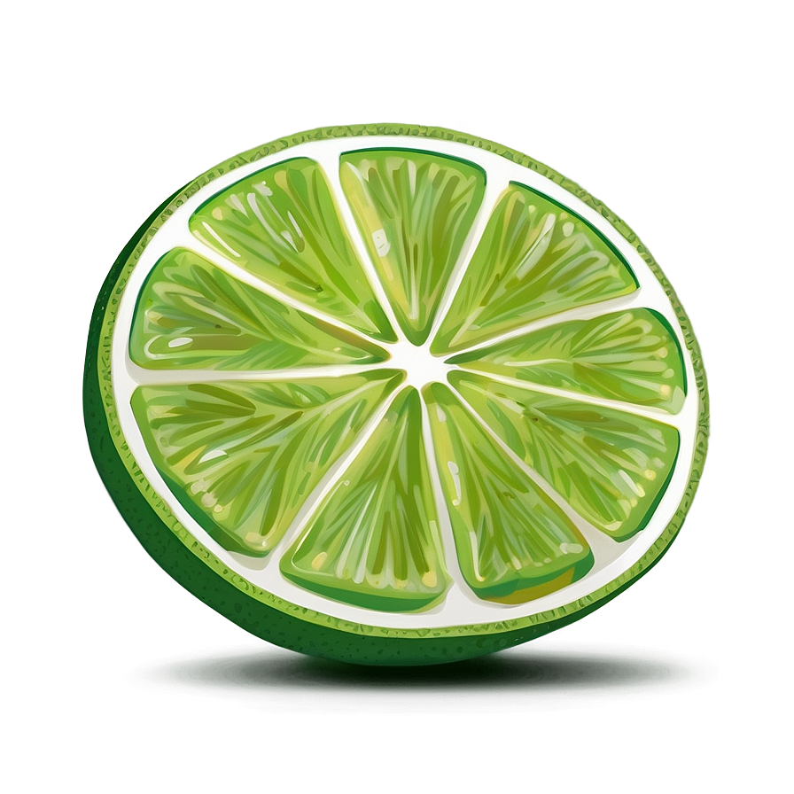 Lime Slice Illustration Png Ajh6