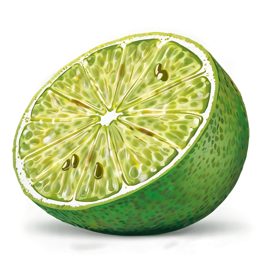 Lime Slice Side View Png Bru