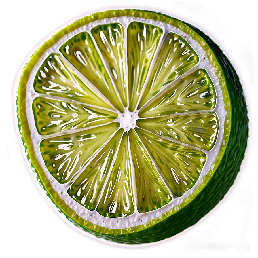 Lime Slice Top View Png 24