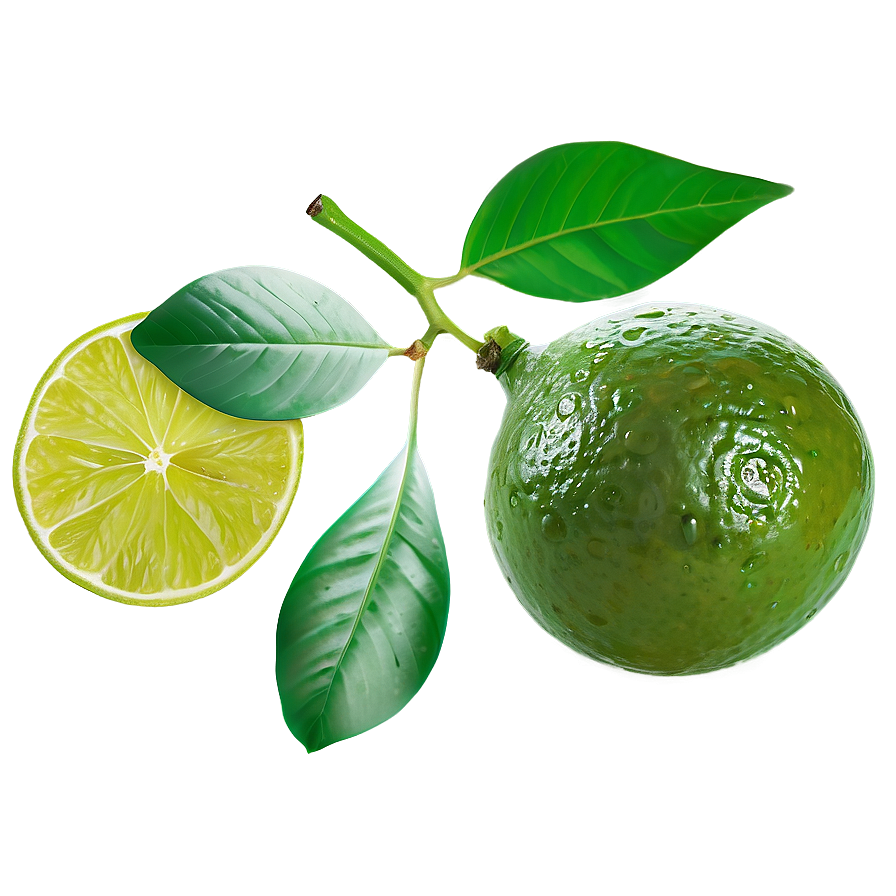 Lime With Leaf Png 84