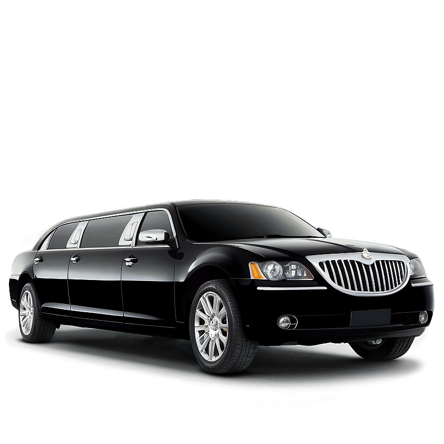 Limousine Black Car Png 06262024