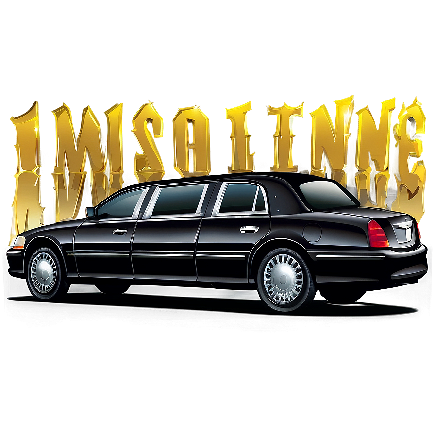 Limousine Car Vector Artwork Png 4