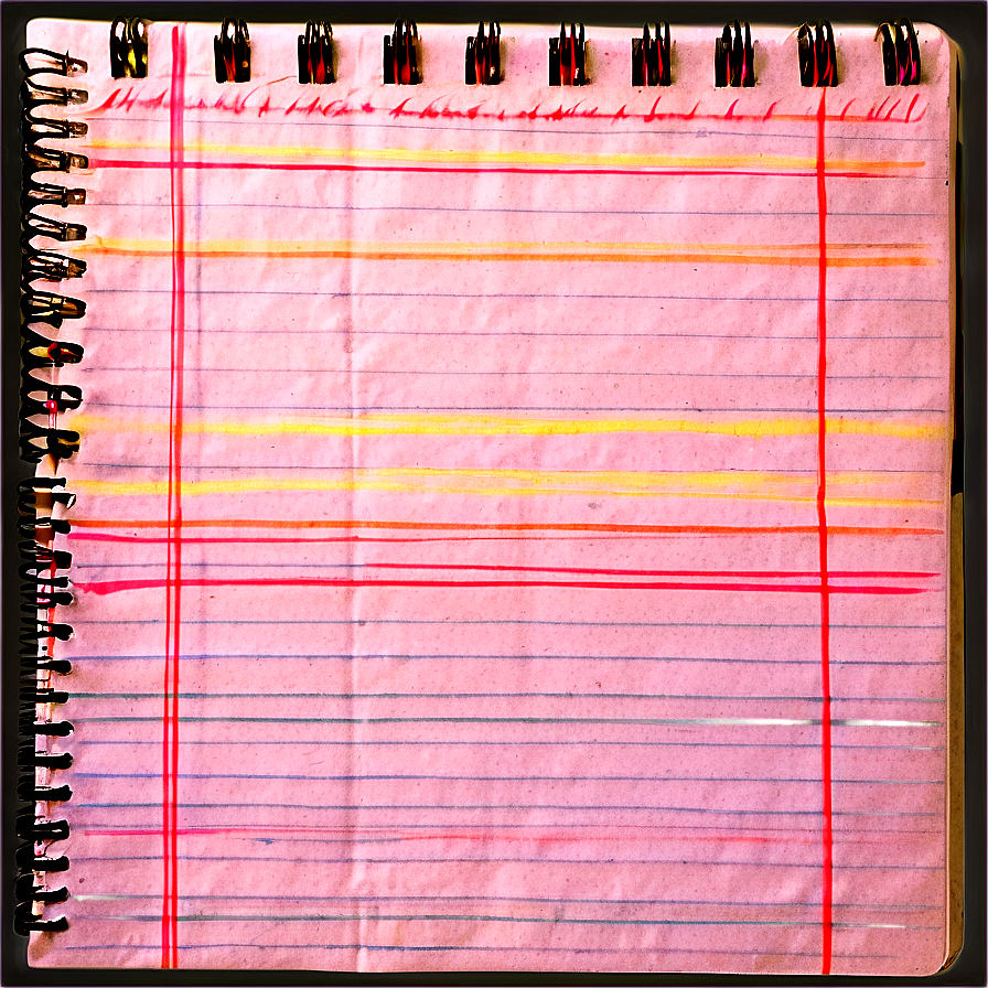 Lined Notebook Paper Texture Png Yhf87