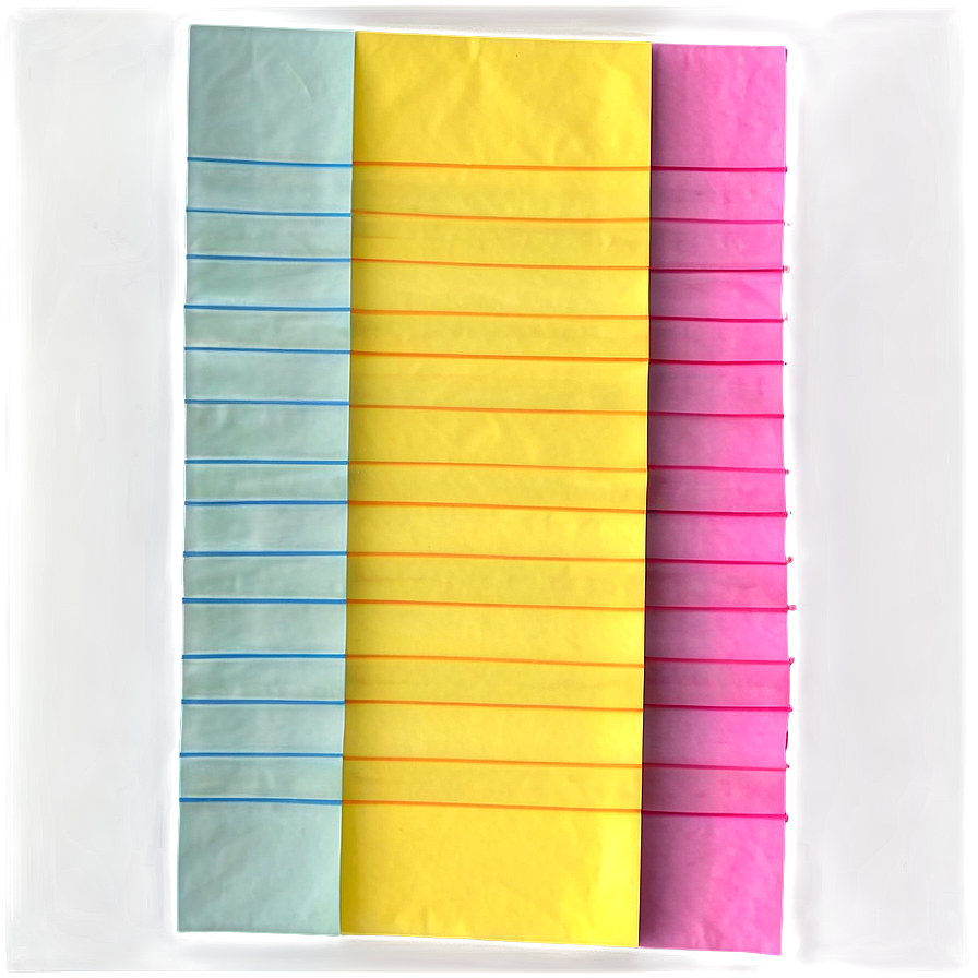 Lined Post It Note Png 05252024