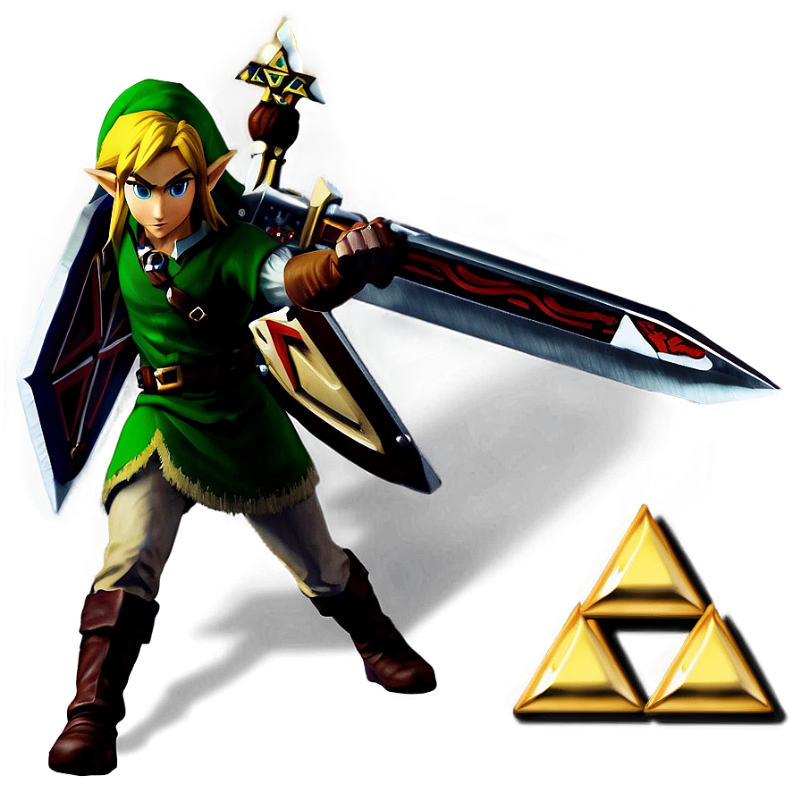 Link With Triforce Png 40