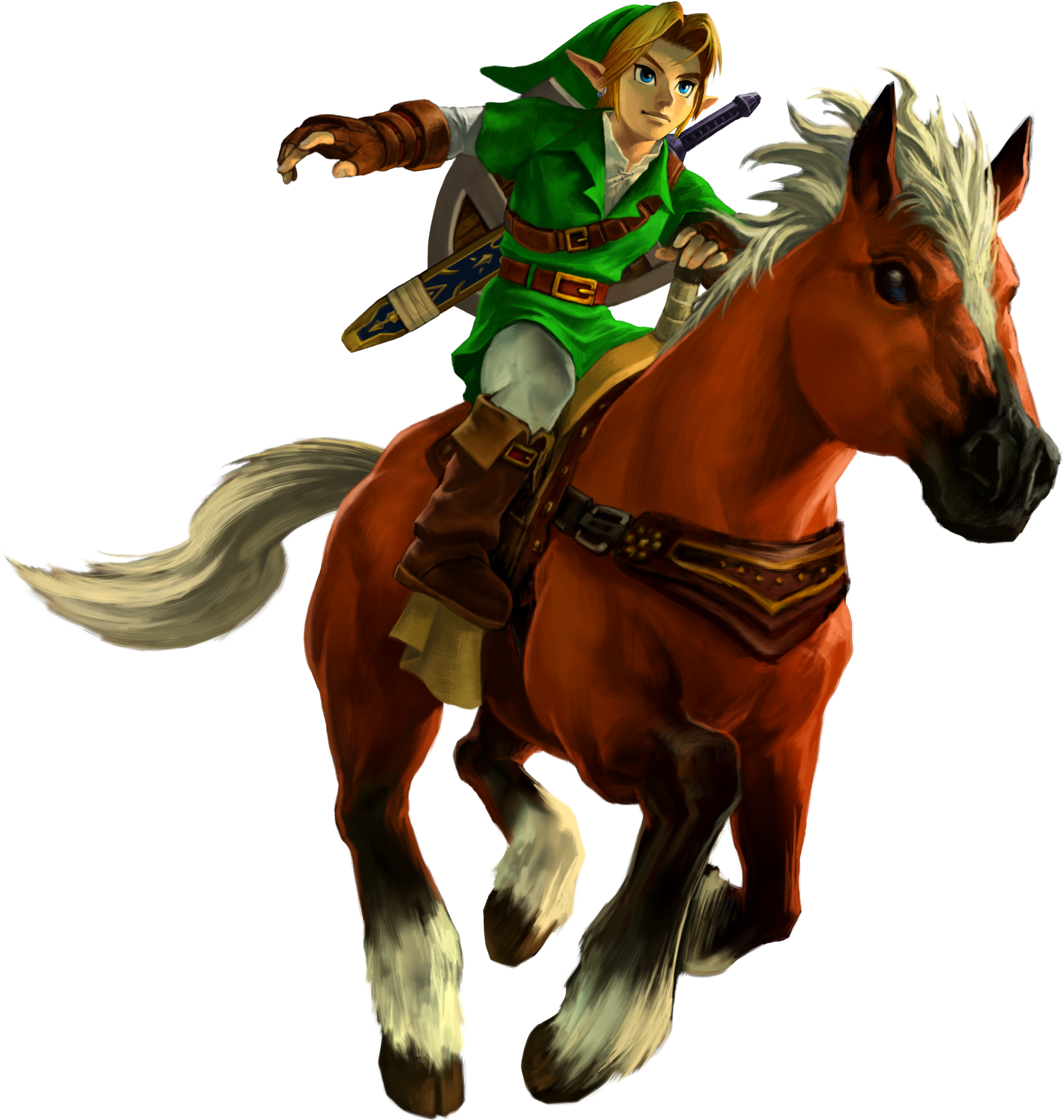 Linkand Epona Zelda Series