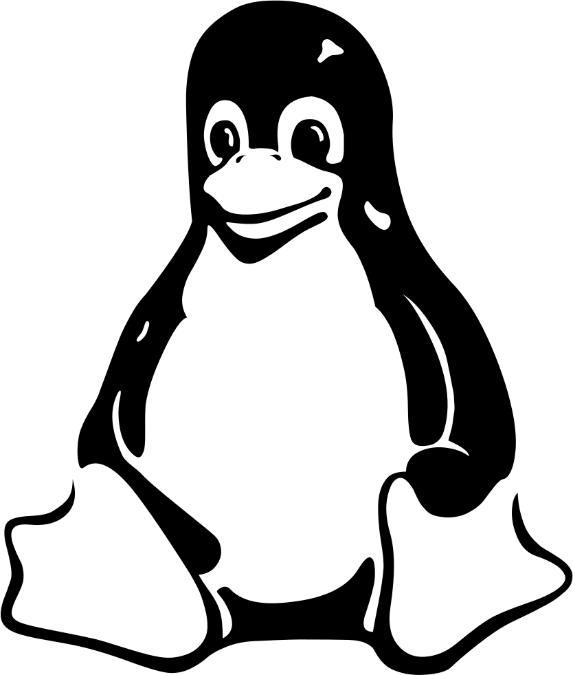 Linux Penguin Logo Outline