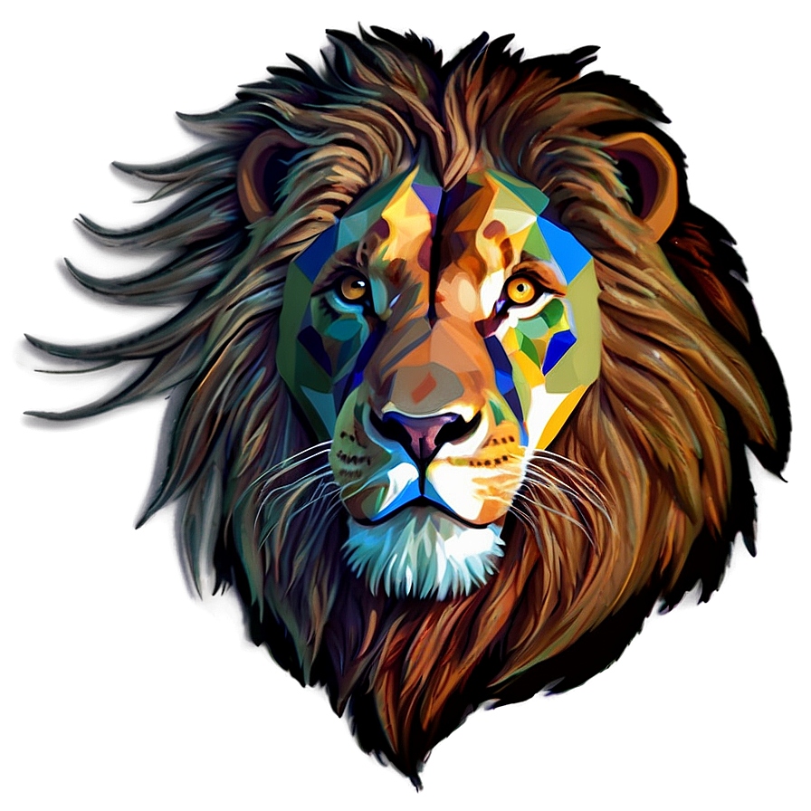 Lion Abstract Design Png 74