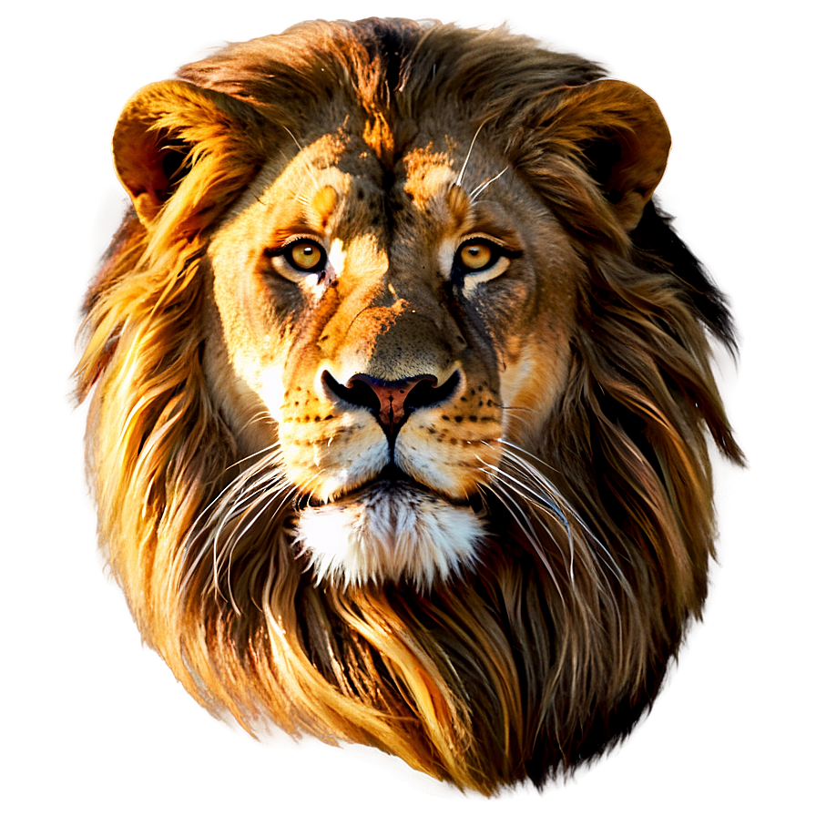 Lion Face In Detail Png 06122024