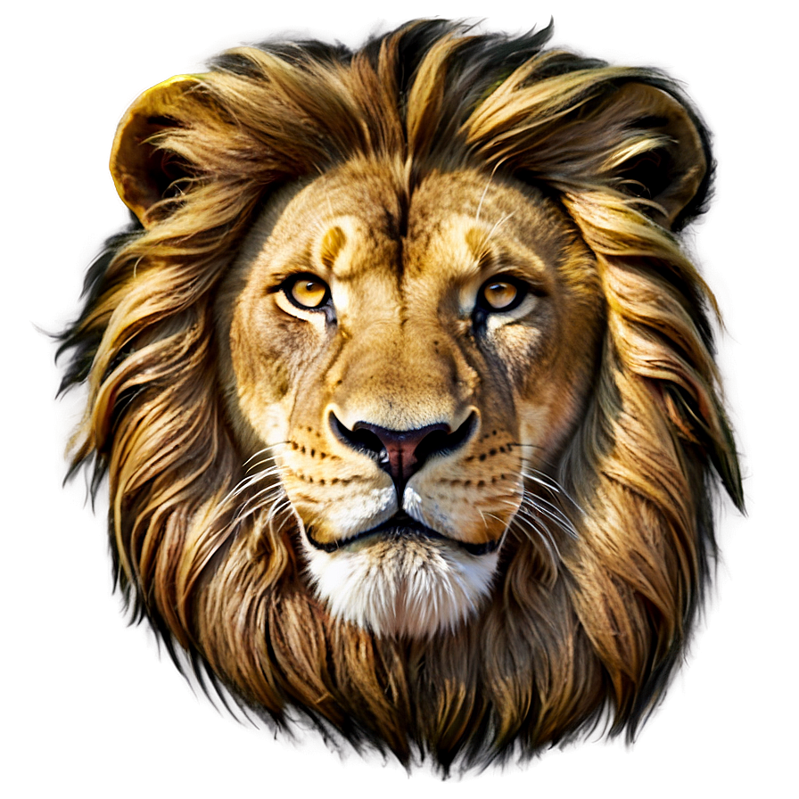 Lion Face In Detail Png Qaf