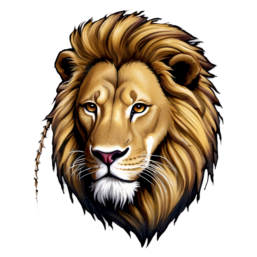 Lion Face With Scar Png 75