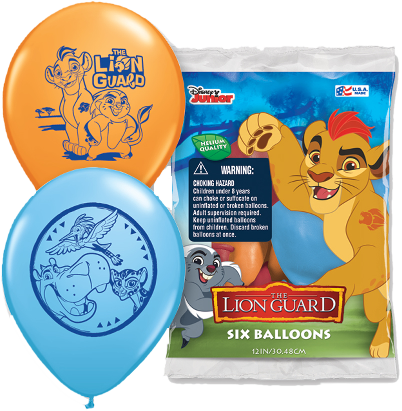 Lion Guard Character Balloons Packaging