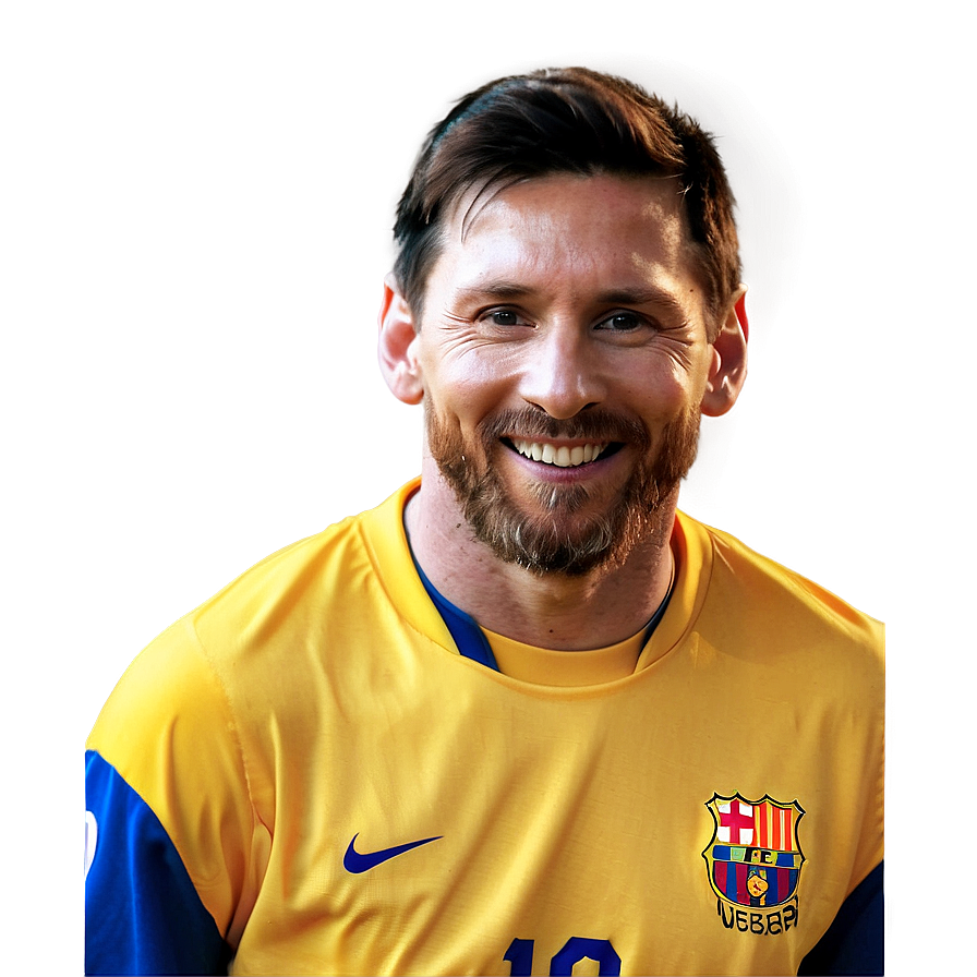 Lionel Messi Winning Smile Png Bht72