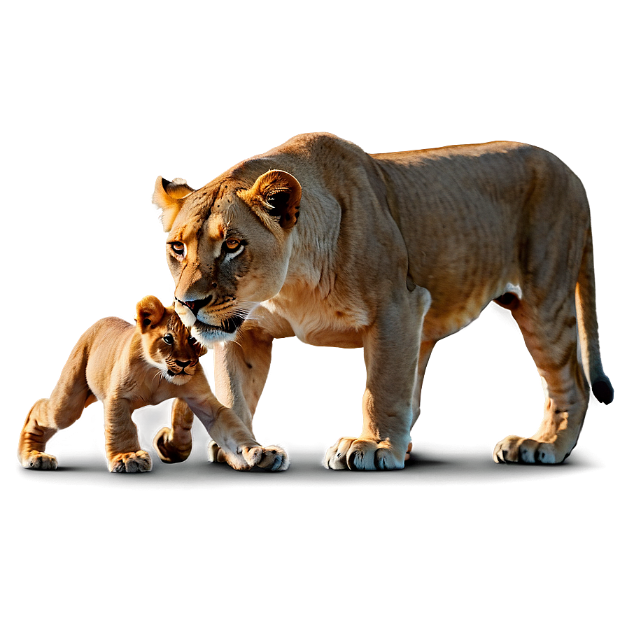 Lioness With Cubs Png 98