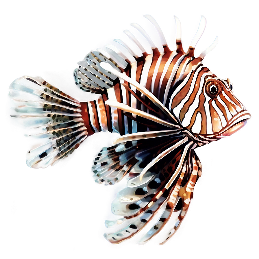 Lionfish Illustration Png Pdm