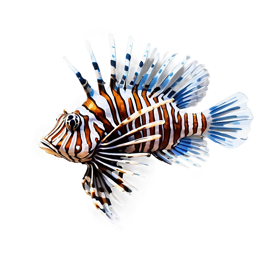 Lionfish Swimming Png 06292024