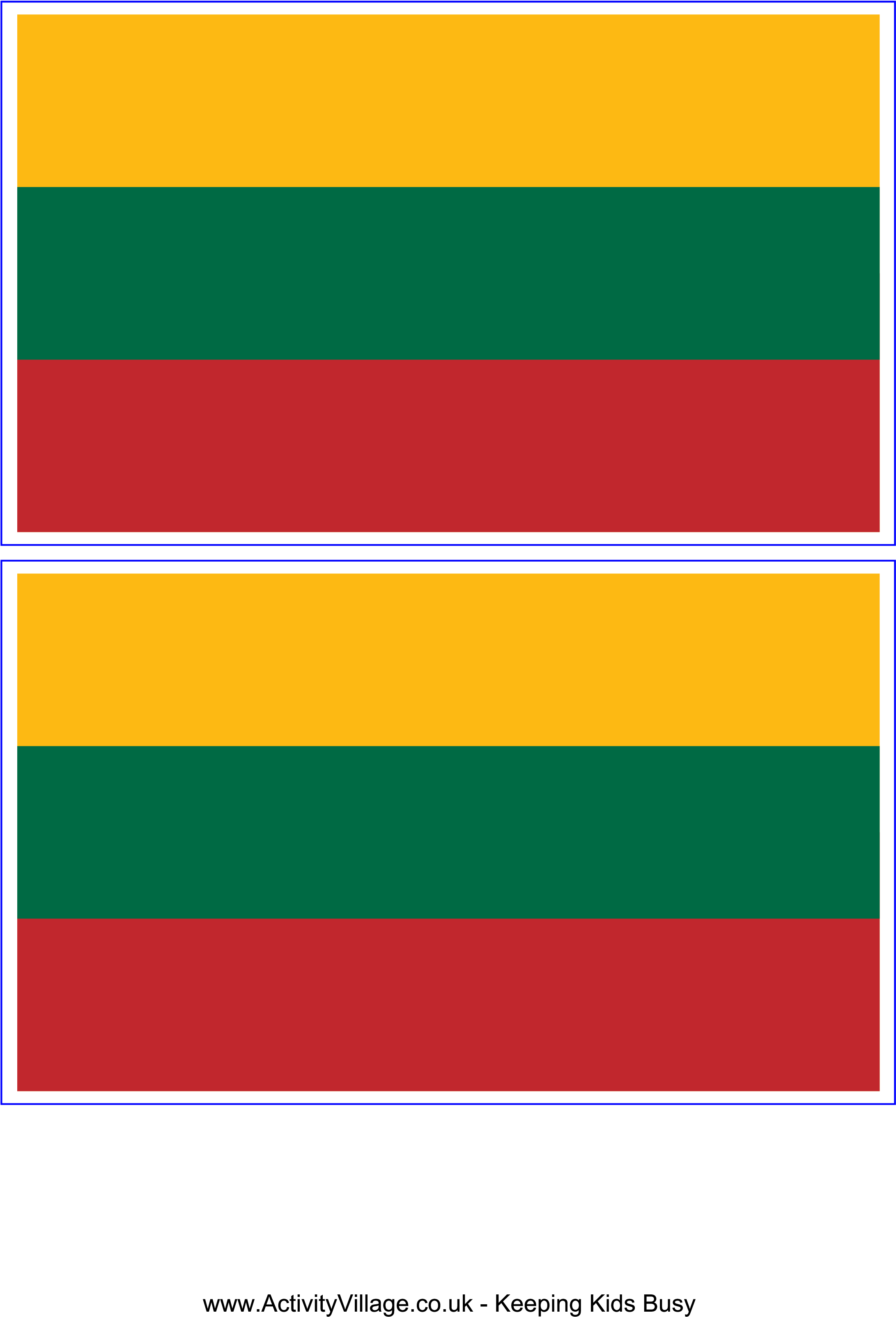Lithuanian Flag Comparison