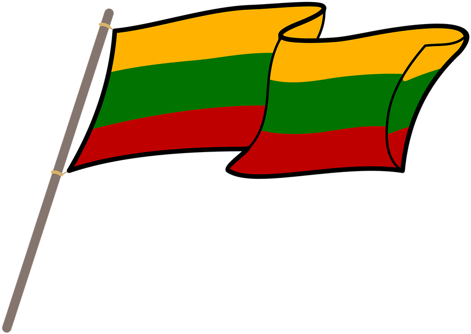 Lithuanian Flag Illustration