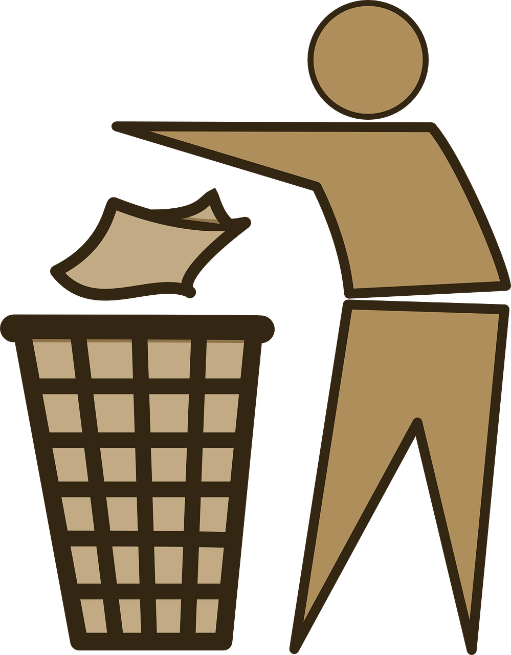 Litter Disposal Sign Icon