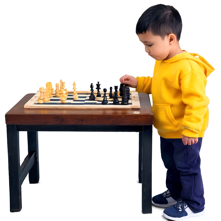 Little Kid Playing Chess Png Dov79