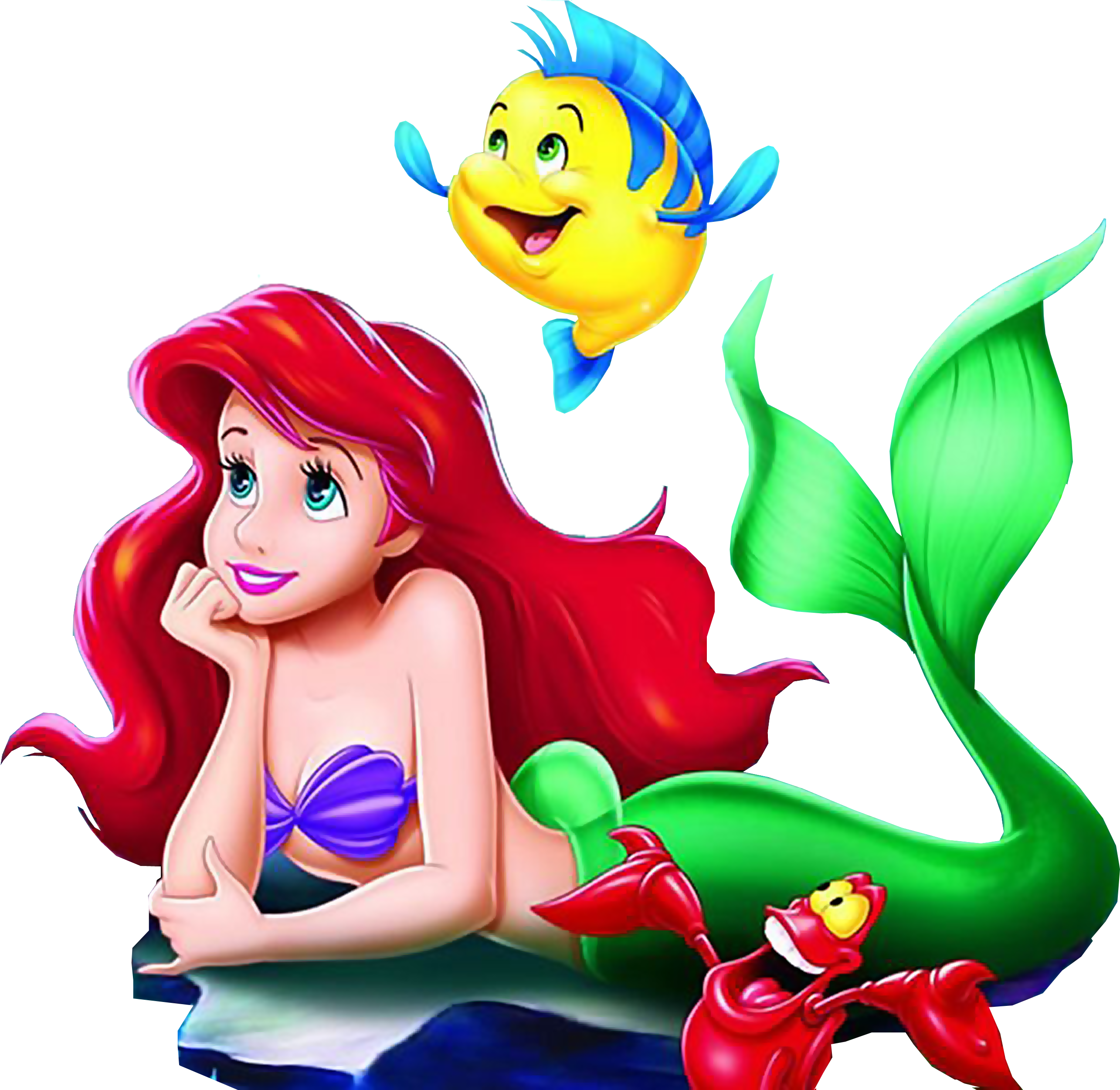 Little Mermaid With Friends Illustration