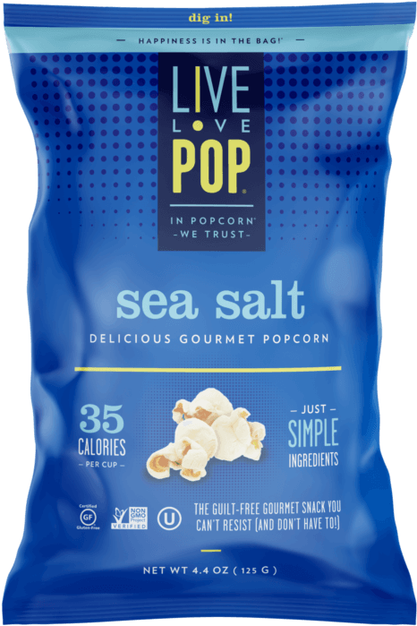 Live Love Pop Sea Salt Popcorn Bag