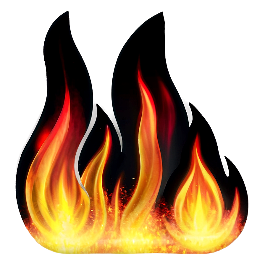 Lively Fire Emoji Representation Png Xbk63