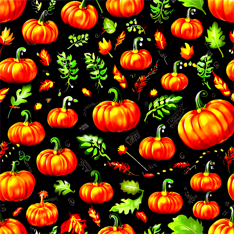 Lively Pumpkin Patch Gathering Png 3