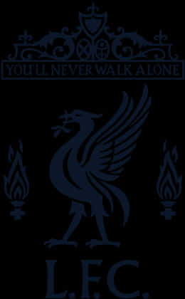 Liverpool F C Crest Dark Background