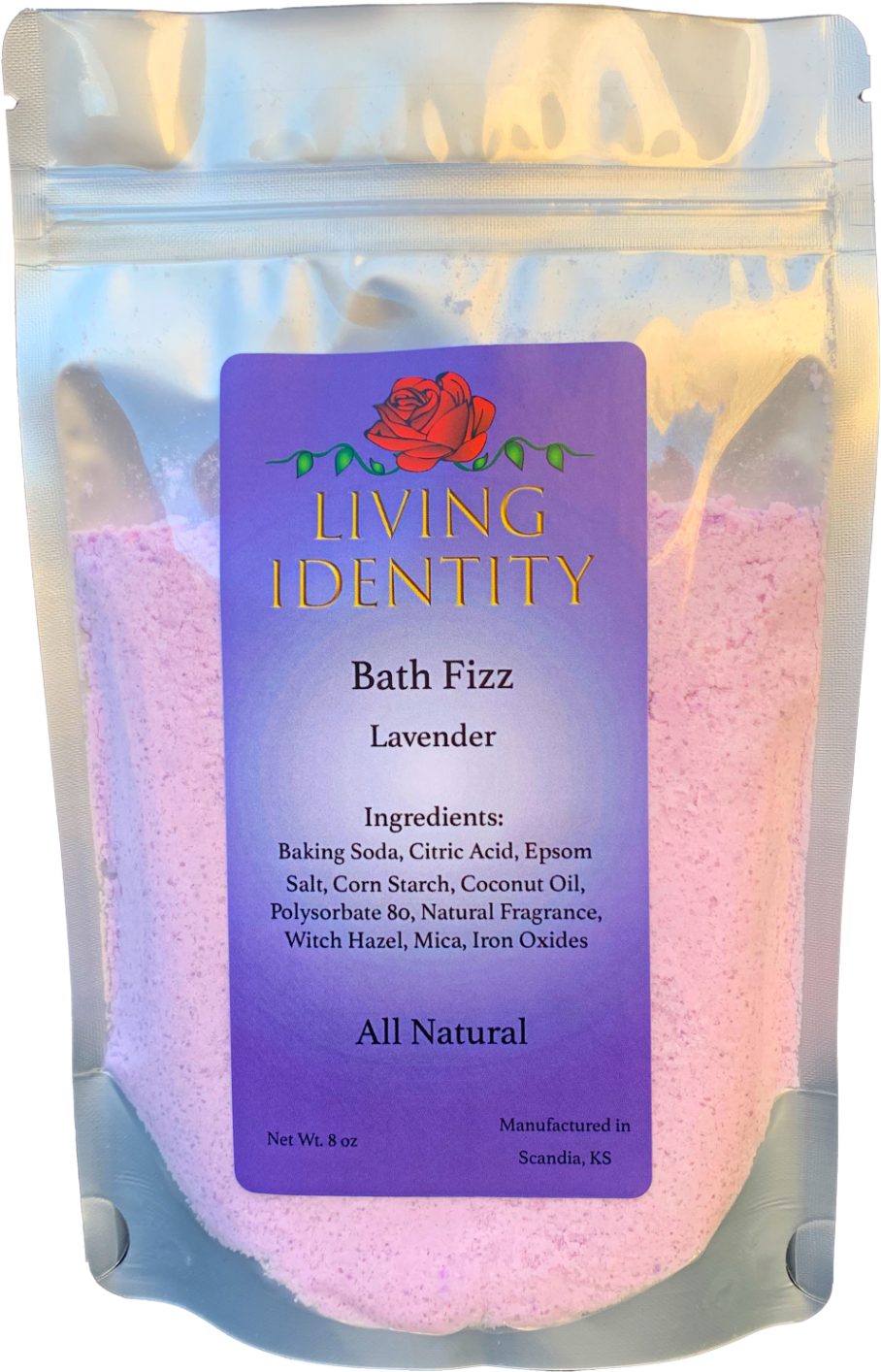 Living Identity Lavender Bath Fizz Package