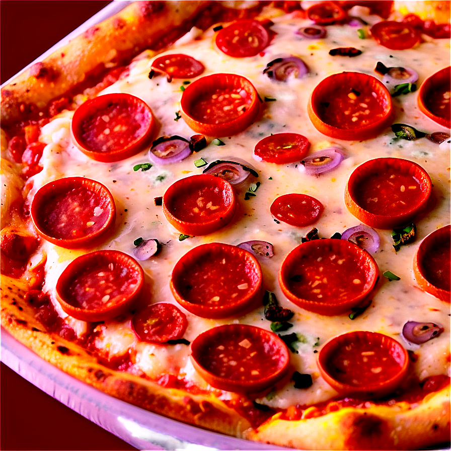 Loaded Pepperoni Pizza Png Ctk90