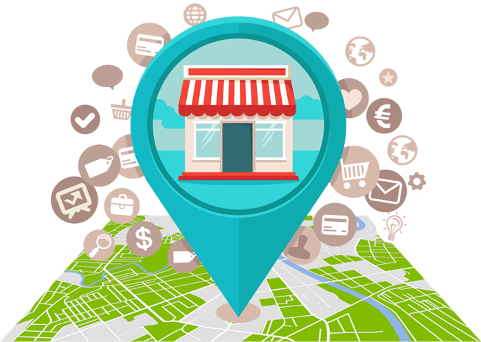 Local Business Location Map Icon