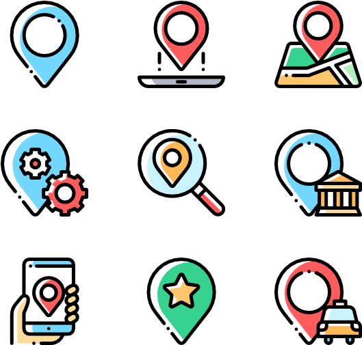 Location Pin Icons Set