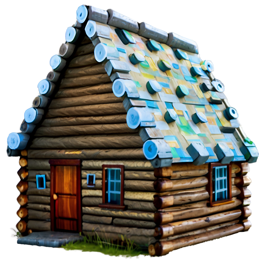 Log Cabin Farmhouse Charm Png 6