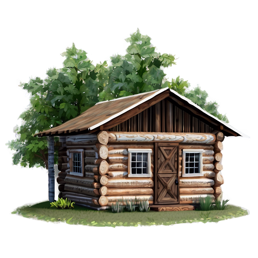 Log Cabin Farmhouse Charm Png 69