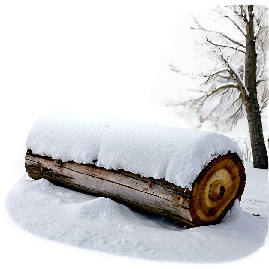 Log In Snowy Landscape Png 4