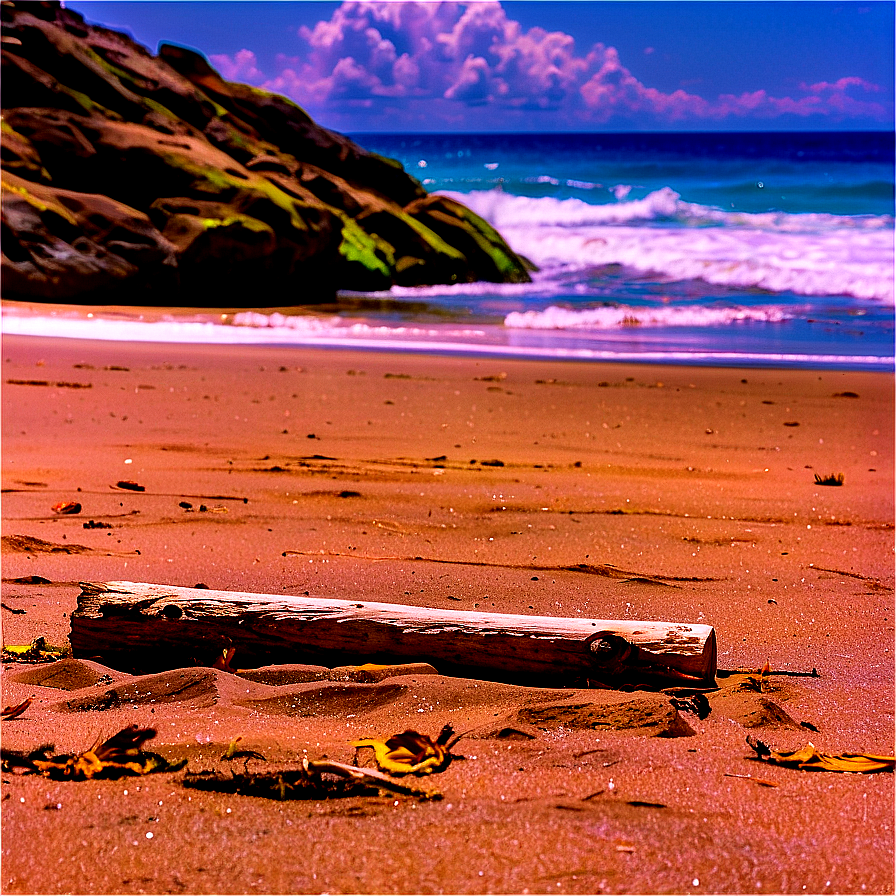 Log On Sandy Beach Png Gfi73