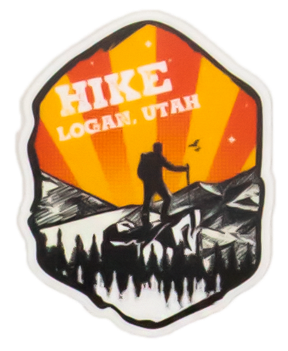 Logan Utah Hiking Sticker