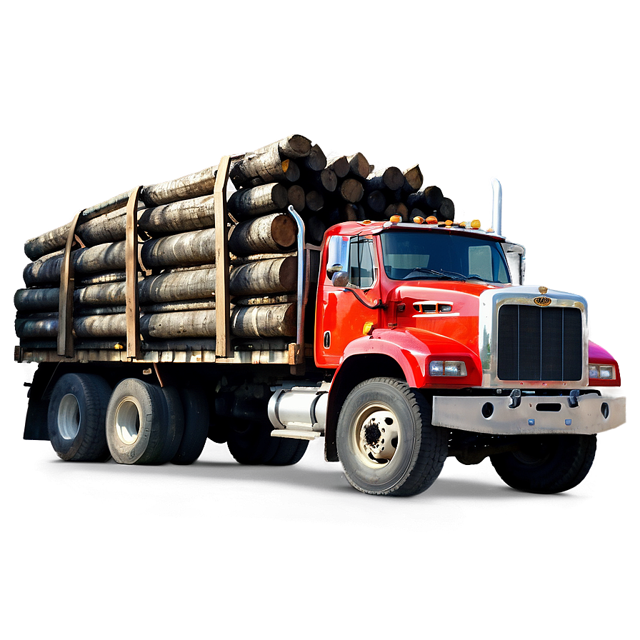 Logging Truck Forest Road Png Hdl67