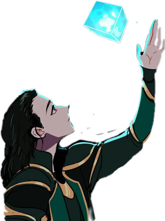 Lokiwith Tesseract Illustration