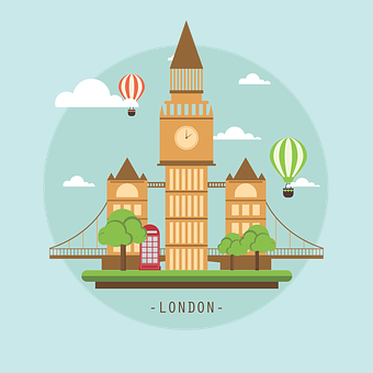 London Landmarks Illustration