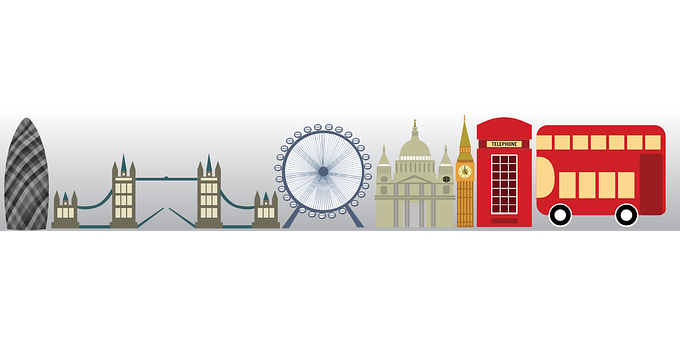 London Landmarks Vector Illustration