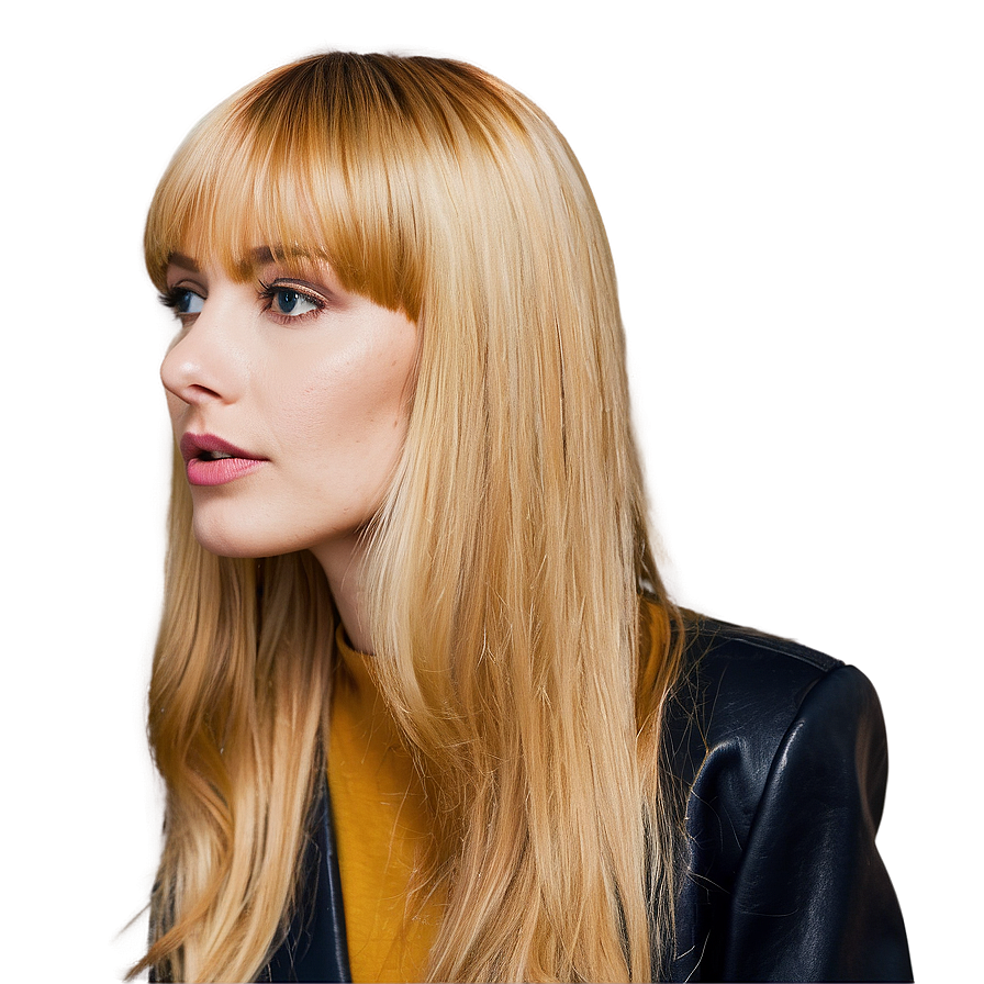 Long Blonde Bangs Png Ivt