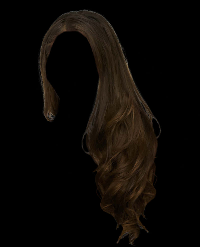 Long Brunette Hair Cascading Curls