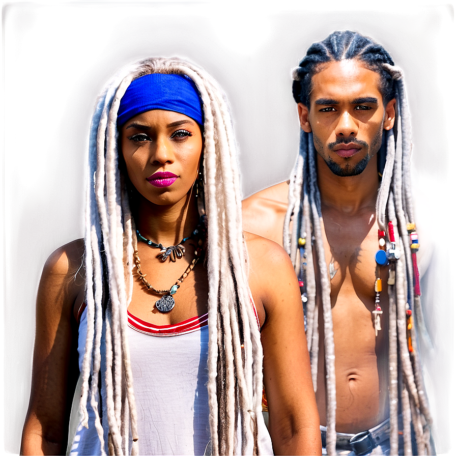 Long Dreads Fashion Png 05242024