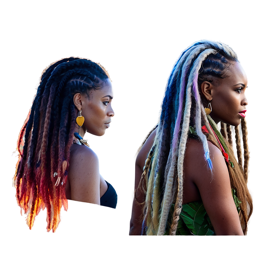 Long Dreads Fashion Png 74