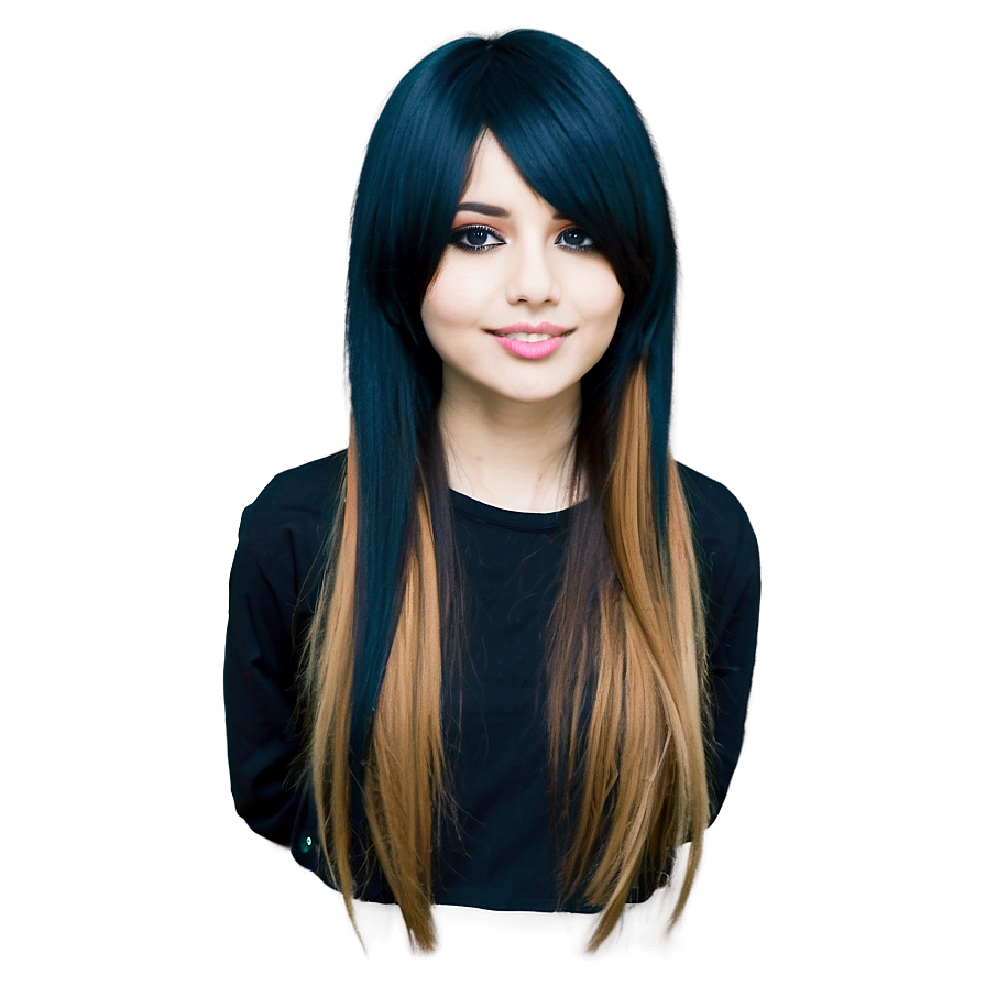 Long Emo Hairstyle Png Ncp